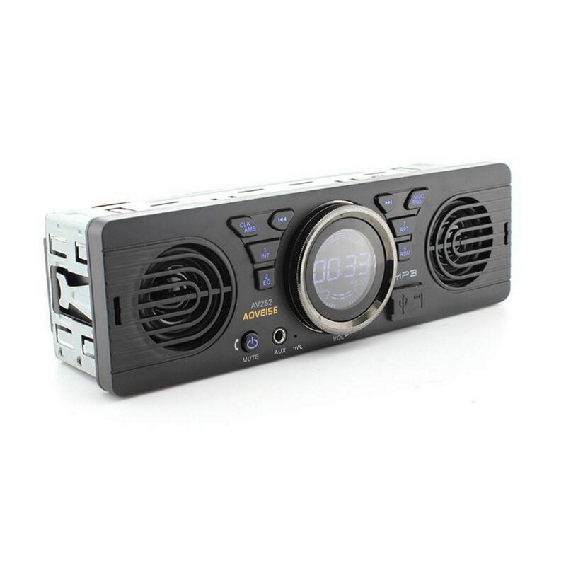 12V Car Single-Cylinder Player Car Plug-In Card Mp3 Audio Radio Built-In Speaker with Bluetooth Host Speaker