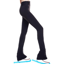 LIUHUO花样滑冰训练裤儿童溜冰训练服滑冰服冬裤高弹彩边滑雪