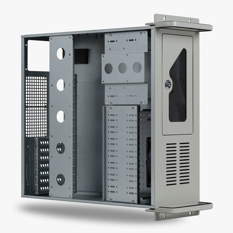 Стандартный индустриальный корпус контроллера 4u M4U450Gray для видеорегистратора DVR, индустриальный компьютер, совместим с ATX материнской платой