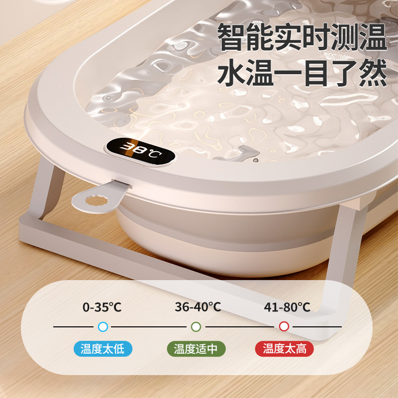 Baño de bebé sensible a la temperatura Baño plegable para bebé en casa