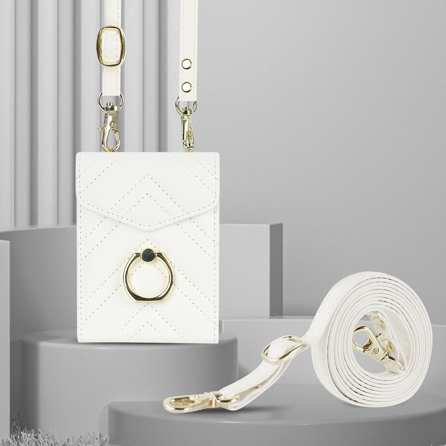 Crossbody Phone Case For Samsung Z Flip 5 6 Multifunctional Ring_voghion.com