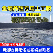 hdpe鱼塘用防渗膜加厚土工膜鱼池专用薄膜黑色塑料布蓄水池防水布