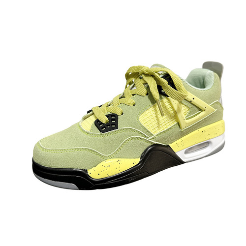 National trend ins style niche air cushion sneakers ulzzang trend couple grass green frosted casual sports sneakers for men and women