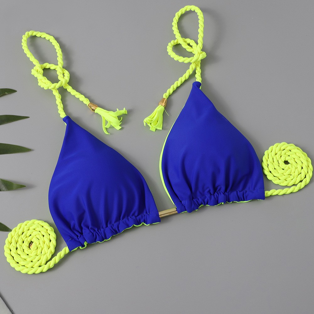Women's Solid Color 2 Piece Set Bikinis display picture 14