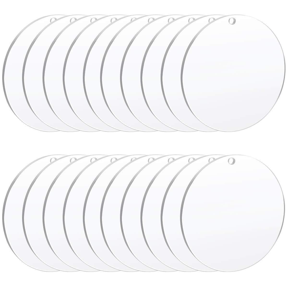 Acrylic Plastic Disc Transparent Round A...