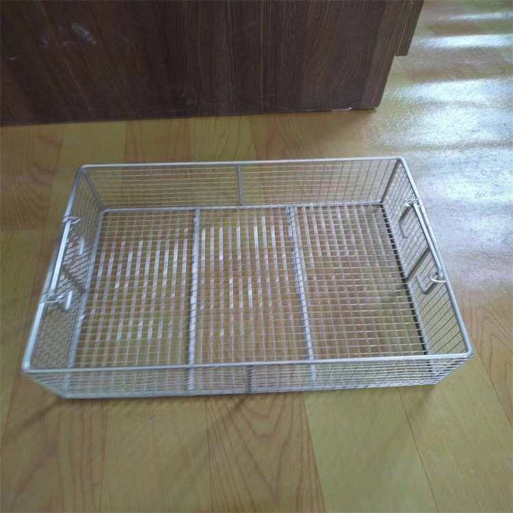 不锈钢高温超声波清洗筐周转收纳条形金属网篮