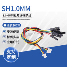 SH1.0转2.54杜邦1P端子线2 3 4 5 6P转杜邦头电子延长转换线 20CM