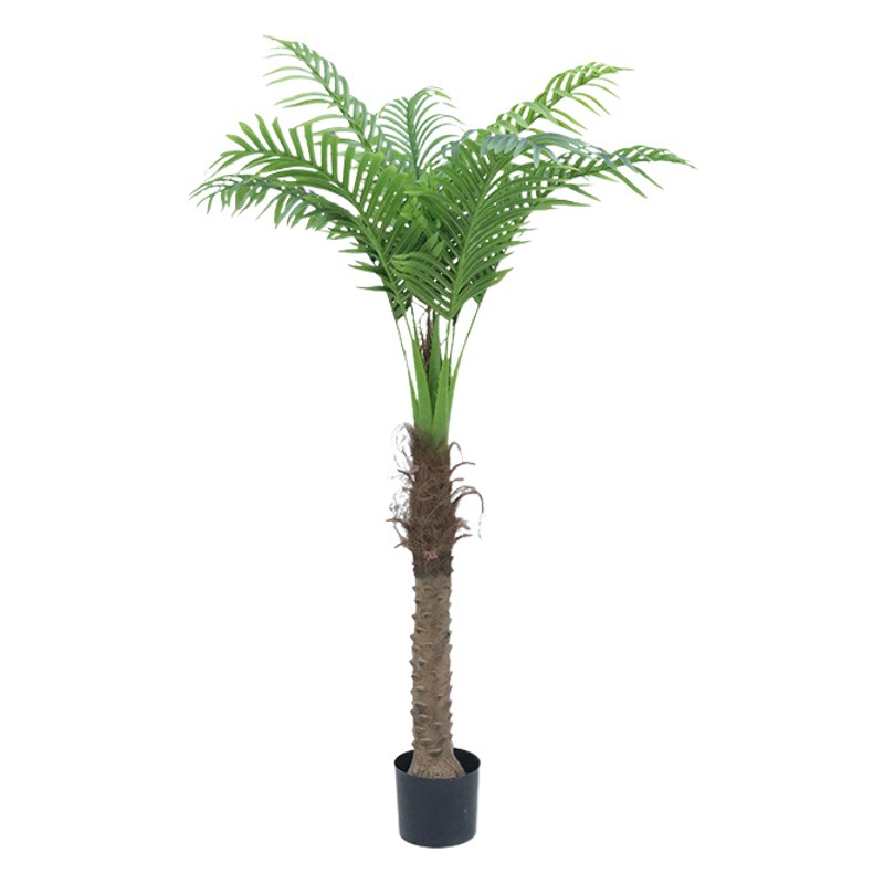 Árbol de coco artificial en maceta Planta tropical Decoración interior y exterior Árbol de pukui artificial Bonsai Diseño Paisaje