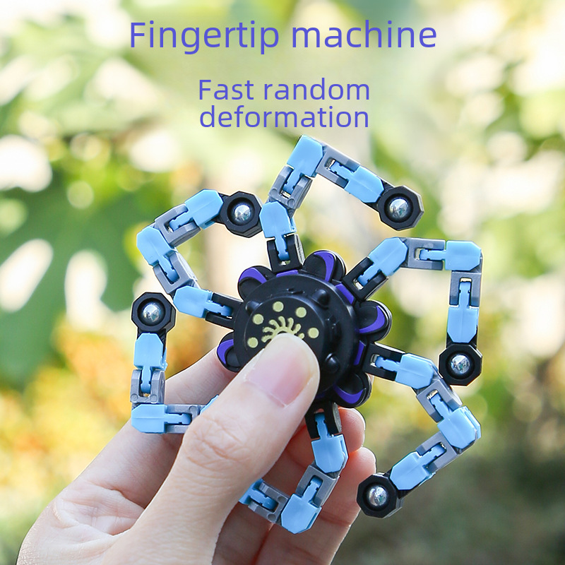 Fingertip Mechanical Gyro Deformation Mecha Chain New and Unique DIY Creative Decompression and Decompression Toy Finger Gyro