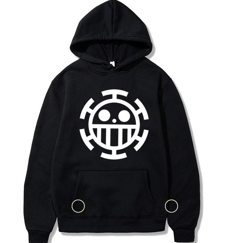 One Piece Loose Casual Hoodie One Piece Logo Hoodie