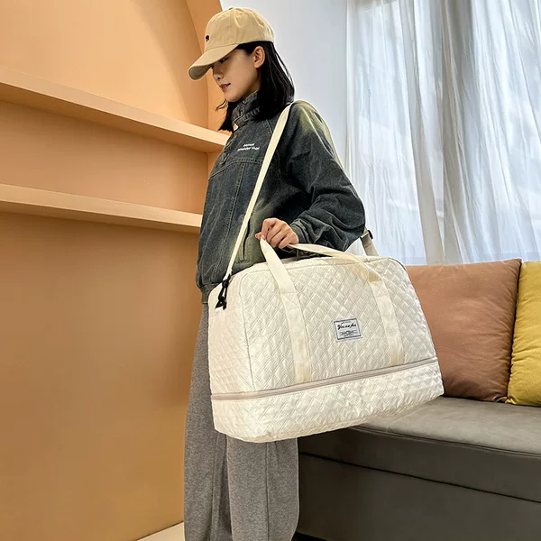Cross-Border Travel Bag, Large Capacity, Fashionable Portable Travel Bag, Wet and Dry Separation Storage Bag, Outing Sports Fitness Bag