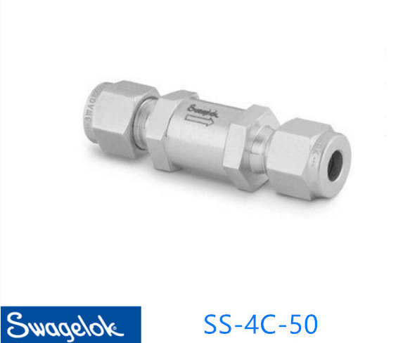 Swagelok世伟洛克(SS-4C-50)提动阀芯单向阀 1/4 in. 卡套管