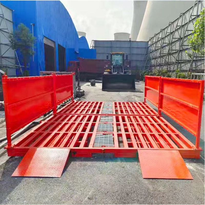 鲁鸿免基础工地洗车机 冲洗车辆平台 建筑工地洗轮机