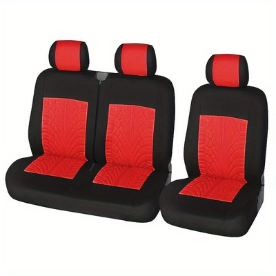 Foreign trade car seat cover | Universal seat cover - truck-tire-tread-red-general-dimensions