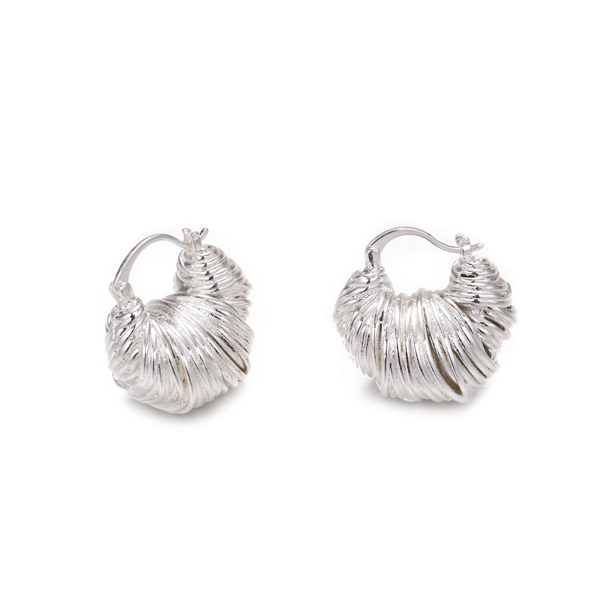 Red buey corn bolsas de auriculares lujosas nichos de alto nivel sensación francesa retro aretes de alambre de metal para mujeres al por mayor