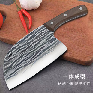 in stock Chopping Dual-purpose Knife Hand Forged Cutting Kitchen Special Meat Cutting Knife Sharp Hammer Cutting Knife