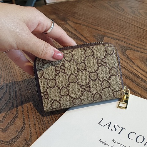 Factory wholesale card holder for women, organ, multiple card slots, large capacity, compact ID card holder for women, zipper card holder
