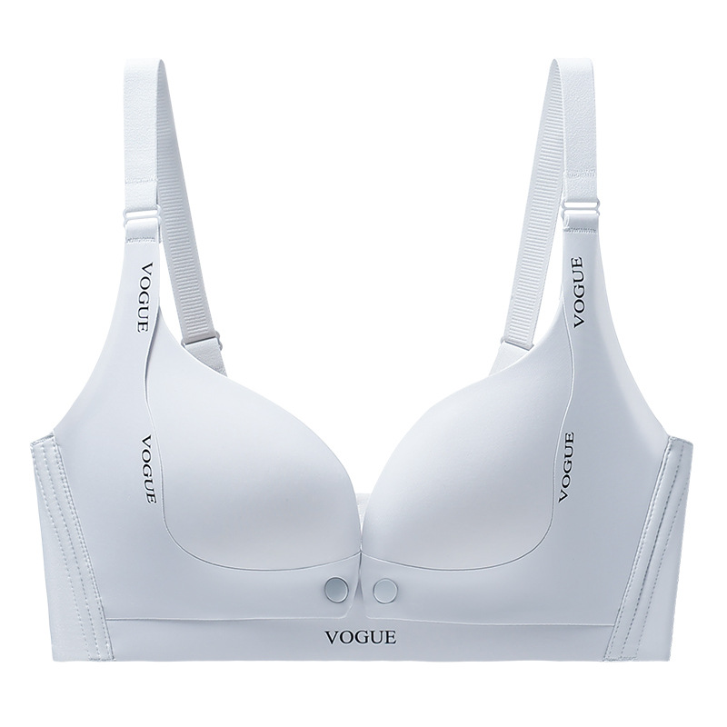 女性用の薄いシームレスマタニティブラ、プッシュアップ、ノンワイヤー、快適な授乳ブラ、妊娠中の固定カップ
