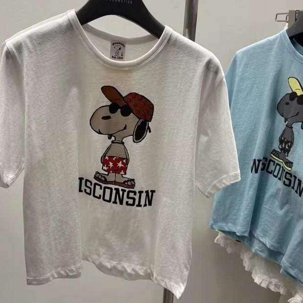 Now Available~ Korean Dongdaemun Women's Clothing 2026 Summer New Cartoon Snoopy Loose Short-Sleeve T-Shirt Ins Trendy Top Now Available~ Korean Dongdaemun Women's Clothing 2026 Summer New Cartoon Snoopy Loose Short-Sleeve T-Shirt Ins Trendy Top