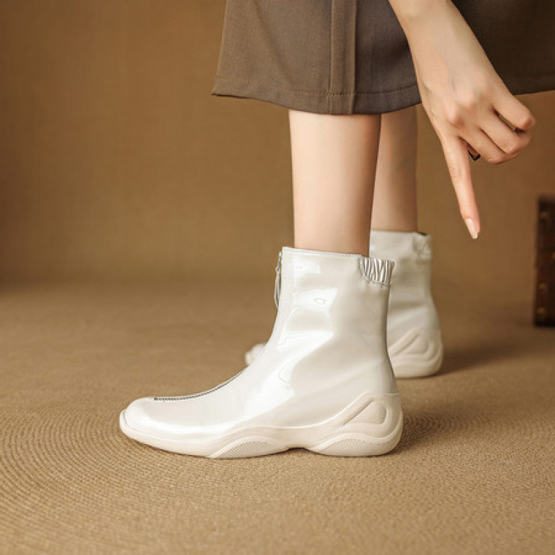 女靴女鞋小众轻奢2025秋冬手工复古外贸跨境头层皮