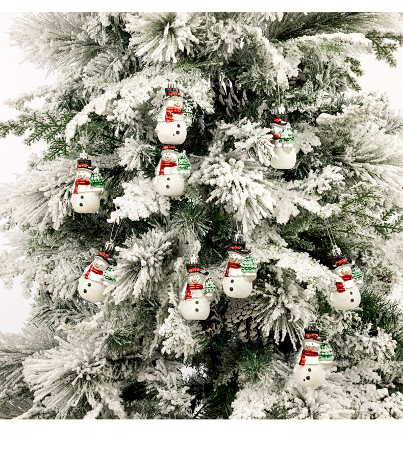 Christmas Tree Decoration New Christmas Nordic Painted Hanging Resin Pendant Snowman Hanging Creative_voghion.com
