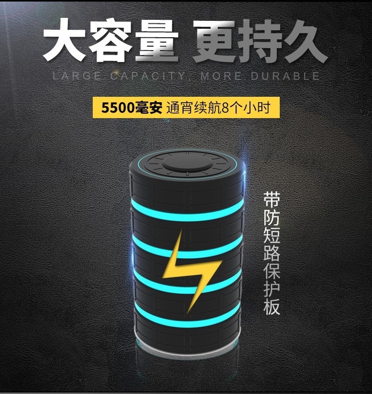 Xingpuda Professional A7 Diving Flashlight with Strong Light, Large Capacity, High Power, Underwater 80m Ipx8 Waterproof Flashlight