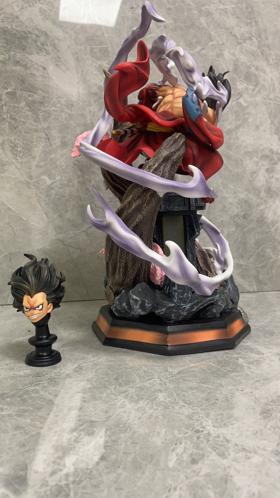 GK天瞳路飞 和之国 蛇人路飞 场景雕像 盒装手办