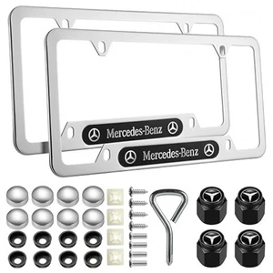Cross-border Amazon U.S. gauge stainless steel license plate license plate frame license plate frame American license plate explosion modification