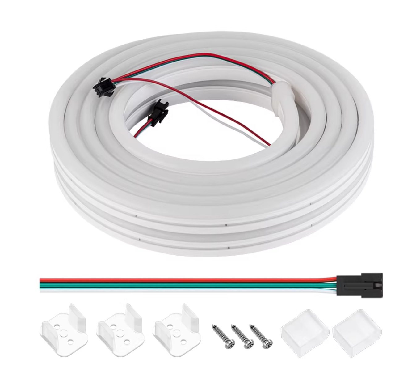24V neon light strip LED light strip outdoor waterproof flowing water light strip low voltage high brightness silicone light strip