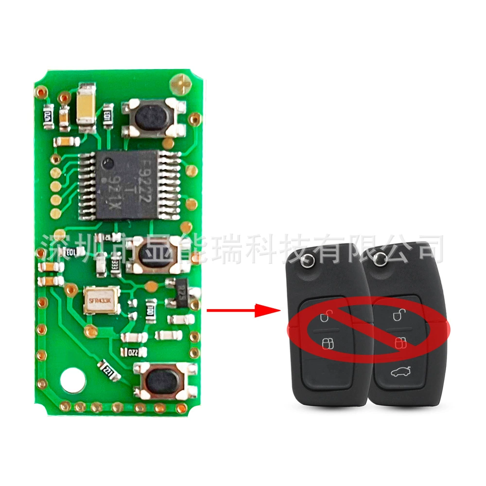 Suitable for Ford pork waist folding key PCB board 3 keys/2 keys circuit board