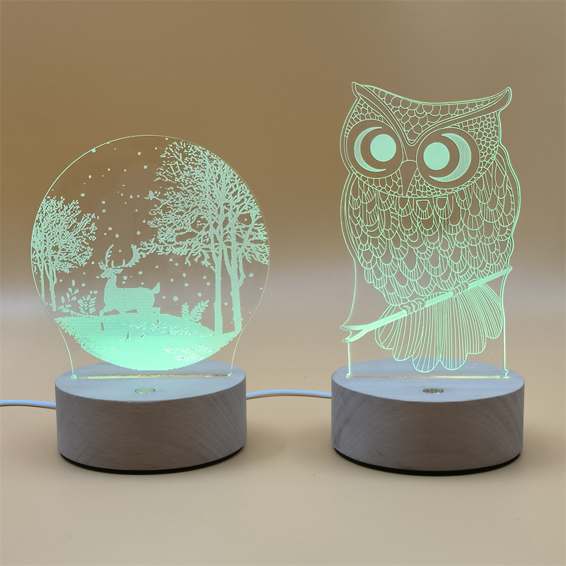 Acrylic Night Light Building Enterprise Company Event Desktop Decoration Led Light for Children with Adjustable Brightness Acrylic Night Light Building Enterprise Company Event Desktop Decoration Led Light for Children with Adjustable Brightness