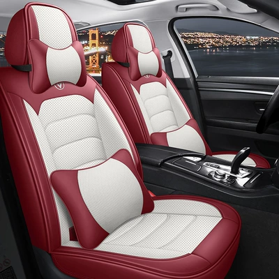 Wholesale Car Seat Covers for All Seasons, Full Coverage for Small Cars, Summer Perforated Leather Seat Covers, Seat Cushion Covers