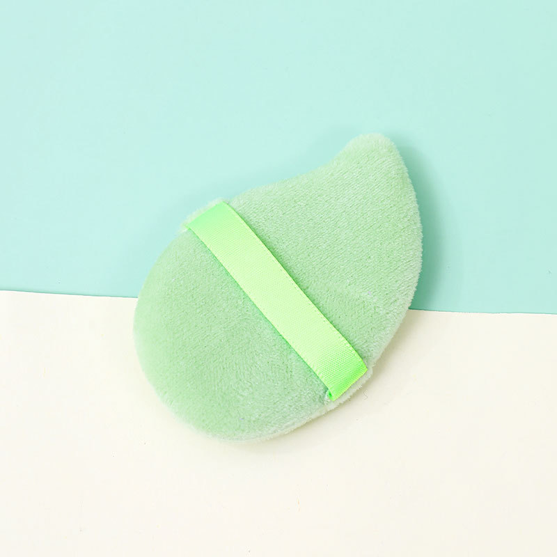 Mango transfronterizo núcleo de cristal corto flocado polvo no comer polvo de polvo de polvo de esponja de maquillaje a medida fábrica de cojín de aire