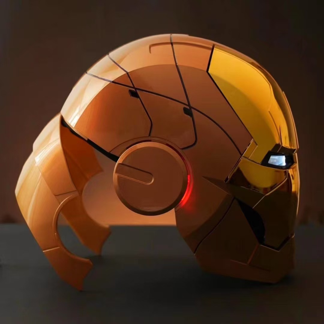 2025 New Iron Man Helmet Black Gold/Silver Voice Control Mask