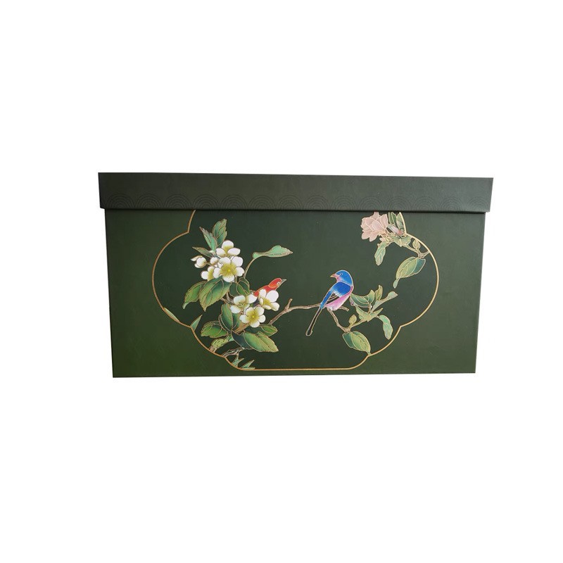 2026 Año Nuevo estampado redondo abrazar barril caja de regalo de barril de regalo de Año Nuevo estilo chino de flores de flores de barril de regalo