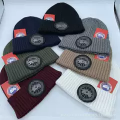Foreign trade autumn and winter knitted hat for men, versatile European and American cold hat, thick and warm thick woolen hat, women's bag head, big head circumference