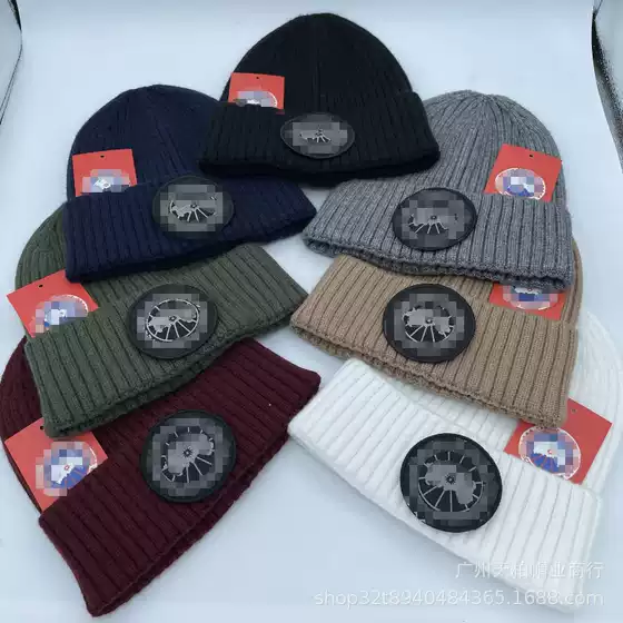 Foreign trade autumn and winter knitted hat for men, versatile European and American cold hat, thick and warm thick woolen hat, women's bag head, big head circumference