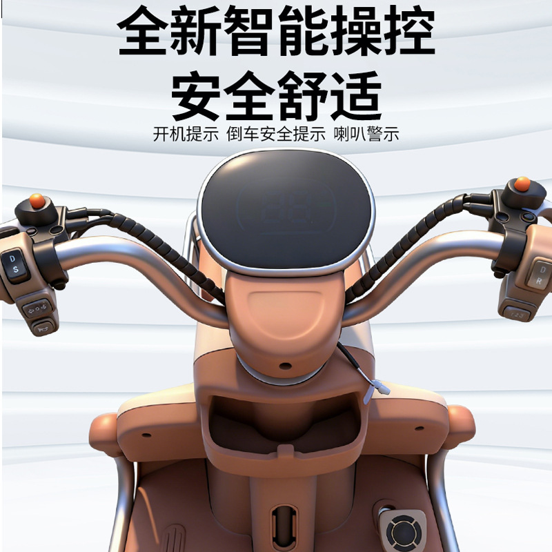 El nuevo triciclo eléctrico de moda se puede transportar con carga tripulada, dos filas de asientos grandes, el triciclo eléctrico se puede exportar. image 5