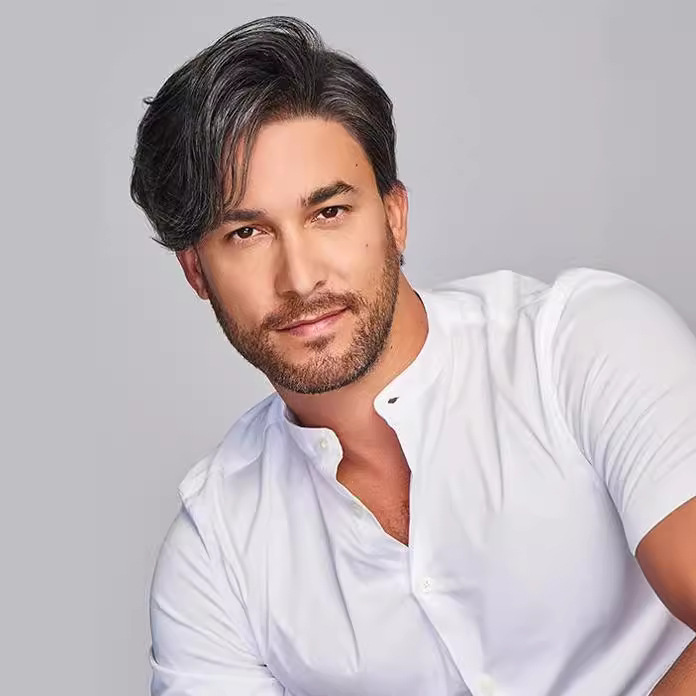 外贸亚马逊速卖通男士假发 黑白刘海偏分蓬松假发 厂家直销一件发|ms