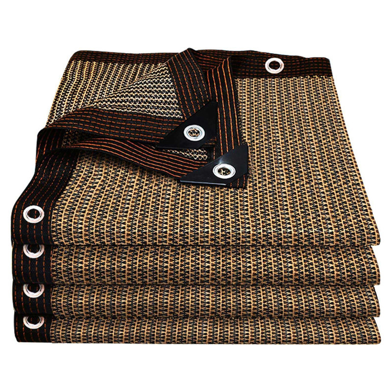 跨境遮阳网加厚加密阳台隐私网遮光隔热遮阴网户外包边打孔防晒网