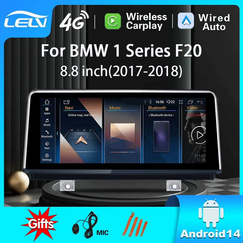 Применимо для BMW F20 EVO 2017-2018, 8.8-дюймовый автомобильный GPS-радио на базе Qualcomm 6225, восьмиядерный