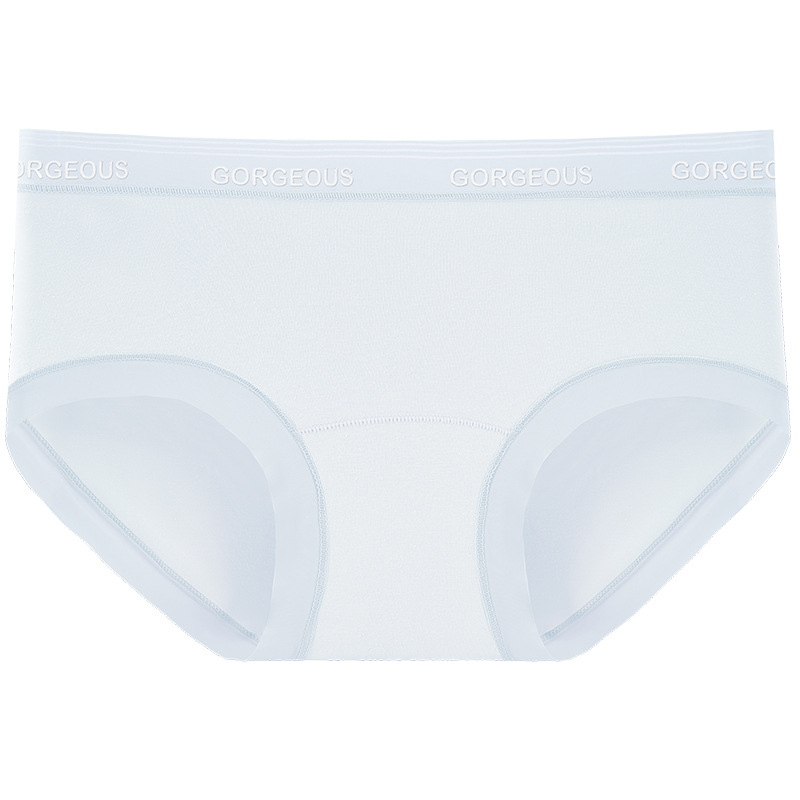 Ropa interior de entrepierna larga de algodón de Xinjiang 50 piezas de algodón Clase A algodón puro cintura media sin costuras 10A entrepierna antibacteriana ropa interior de mujer de algodón