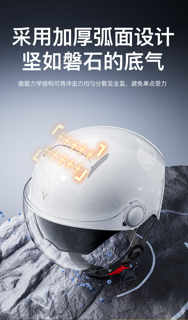 Yinglan Aerozen6.0 Helmet Electric Vehicle Women's Model 3C Certified Summer Sun Protection Ultra-Light and Does Not Press on Hair