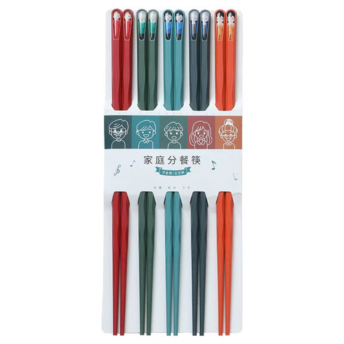 Alloy meal-sharing chopsticks for high-looking people and scenery, ten colors, non-slip, mildew-proof, one person, one color, household chopsticks manufacturer wholesale