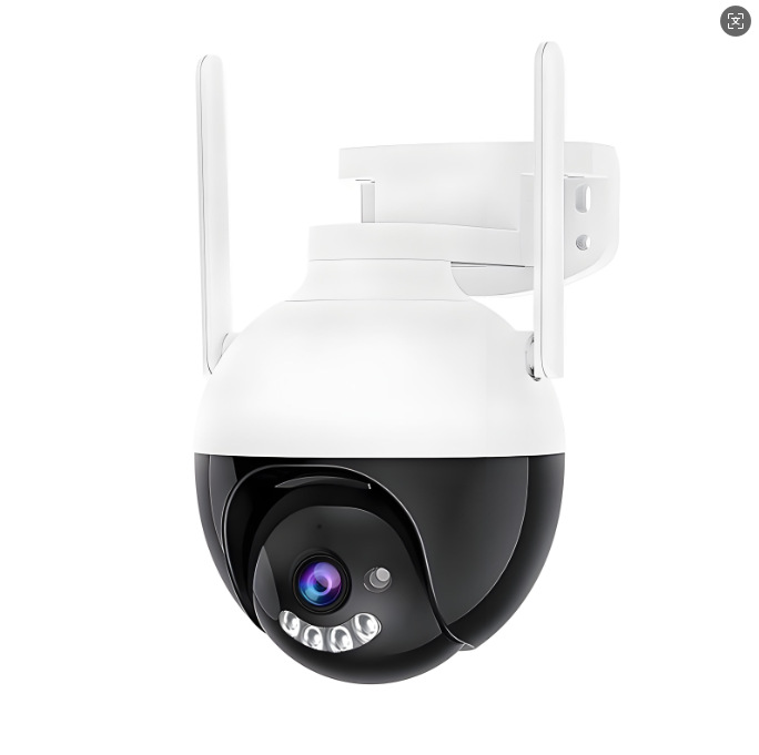 Gran bola negra de visión nocturna rastreo humanoide cámara inteligente al aire libre a prueba de agua cámara de monitoreo WiFi Ultra HD