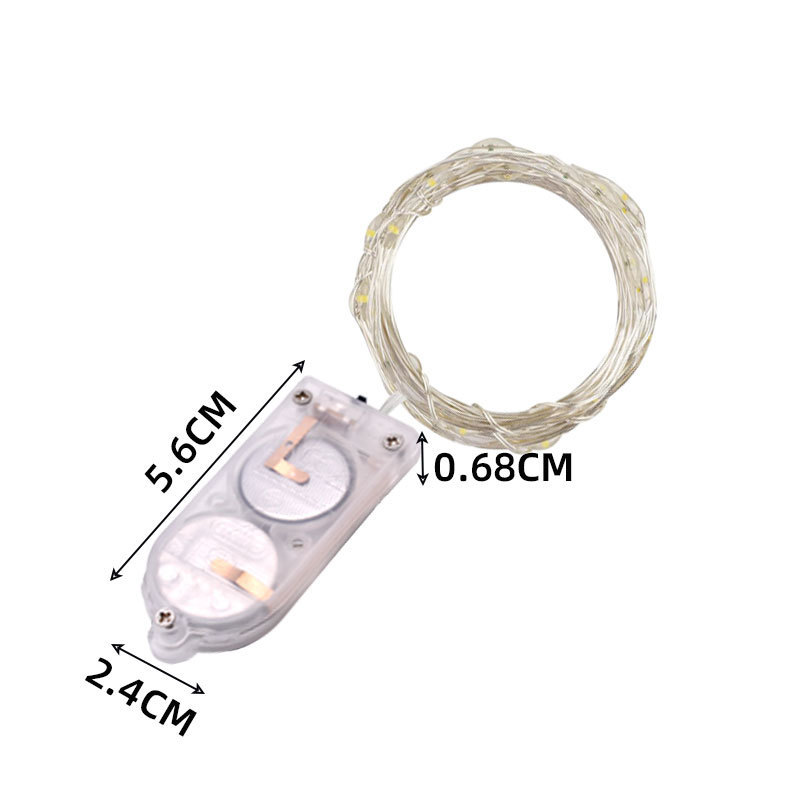 LEDストリングライト銅線ライトフラワーギフトケーキデコレーションボタンライトベビーブレス抗脱落ネジライトストリング|undefined