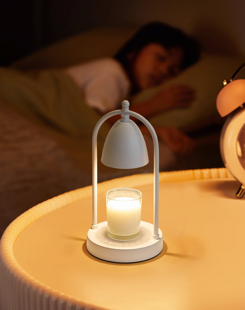 화이트 아크 화이트 더블 막대 금속 용융 왁스 램프