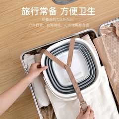 摺疊水桶批發家用手提大容量便攜式方形伸縮洗車戶外釣魚沙灘水桶