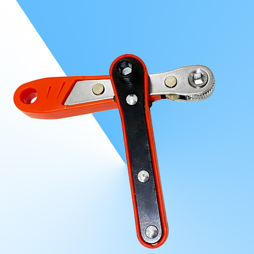 Yellow-green-red mini ratchet 1/4 inch socket screwdriver handle 6.35mm quick and easy socket wrench