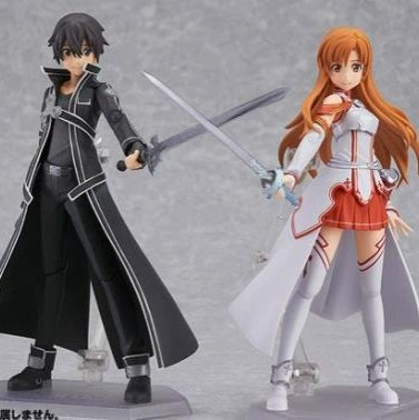 Набор фигурок Figma Kirito и Asuna, подвижные, ≈13 см, коллекционные